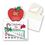 Apple Shape Custom Printed Calendar Pad Sticker With Tear Away Calendar, 4" L X 3" W, Price/piece
