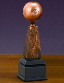 Custom Billiard Award (3"x10.5")