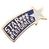 Blank Music Recognition Soft Enameled Star Performer Pin