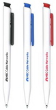 Custom Atlanta Retractable Ballpoint Pen - White