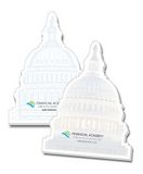 Custom Stik-On Capitol Dome Shape Adhesive Note Pad - 3.75