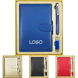 Custom A5 Business Notebook, Pen and 8G USB Flash Drive Gift Set