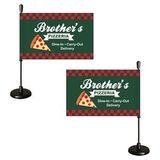 Custom Magnetic Car Flags - Double Sided, 8.26