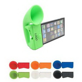 Custom Mini Silicone Cell Phone Megaphone, 4.3" L x 2.1" W x 2" H