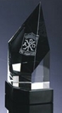 Custom Optical Crystal Pentagon Award (6