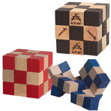 Custom Elastic Cube Puzzle in Wood