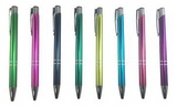 Custom Metal Fancy Line Pen w/ Silver Trim - Special Colors - Screened, 5.5