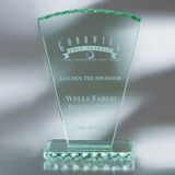 Custom Awards-optical crystal award/trophy 10 1/2 inch high, 7 1/2