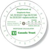 Custom .020 White Plastic Mortgage Wheel Calculator (4.25