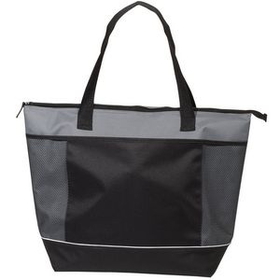 Custom Friendly Polyester Cooler Tote Bag, 22" W x 16" H x 7.5" D