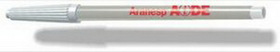 Custom Imprinted White Barrel Dry-Erase Pen with Non-Toxic Black Ink, 0.375" Diameter x 6" L x 0.375" Thick