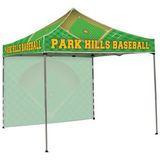 Custom 10' Square Canopy Tent With One Full Wall