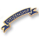 Blank Etched Enameled School Pin (Citizenship)