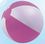Custom 16" Inflatable Alternating Pink & White Beach Ball, Price/piece