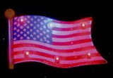 Custom Wavy American Flag Flash Lapel Pins