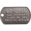 Custom Amcraft - Stainless Steel Military Dog Tags with Repeating Text, 2" L x 1 1/8" W, Price/piece