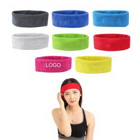 Custom Polyester Embroidery Sports Headband, 14 1/6" L x 1 3/4" W