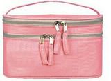 Custom Double Zippered Handy Cosmetic Bag, 8 1/2