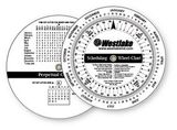 Custom .020 White Plastic Wheel Calculator Perpetual Calendar & Scheduling (4.25