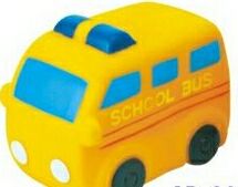 Custom Rubber School Bus Toy