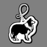 Custom Dog (Collie, Full) Bag Tag