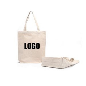 Custom Reusable Canvas Tote Bag, 15" L x 13.4" W x 3.9" H
