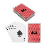 Custom Standard Playing Cards in Plastic Case, 3 3/4" W x 2 3/4" H x 3/4" D