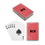 Custom Standard Playing Cards in Plastic Case, 3 3/4" W x 2 3/4" H x 3/4" D, Price/piece