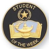Blank Scholastic Award Pin (Student of the Week), 7/8