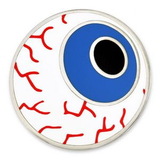 Blank Eyeball Pin, 3/4