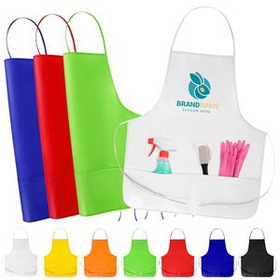 Custom Non-woven Bib Apron, 28" L x 24" W