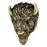 Blank Buffalo Mascot Fully Modeled 3 Dimensional Pin