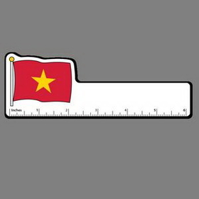 6" Ruler W/ Full Color Flag of Vietnam