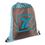 Custom Double Color Drawstring Bag, 15" W x 18" H, Price/piece