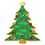 Blank Christmas Tree Lapel Pin, 1 1/4" H, Price/piece