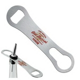 Custom Bottle Opener W/pout Remover, 7 1/4" L x 1 1/4" H