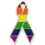 Blank Gay Pride Awareness Ribbon Pin, 1" L X 3/4" H, Price/piece