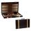 Custom 15" Brown Leatherette Backgammon Set, Price/piece