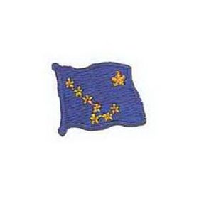 Custom International Collection Embroidered Applique - Flag of Alaska