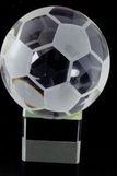 Custom Crystal Soccer Ball With Clear Base (3-1/8