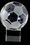 Custom Crystal Soccer Ball With Clear Base (3-1/8"x4-5/8"), Price/piece