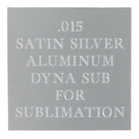 Custom Satin Silver Aluminum Dyna-Sub Sheet Stock (12"X24"X0.015")