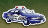 Custom 3.1-5 Sq. In. (B) Magnet - Police Car #2 (3
