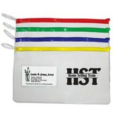 Custom Large Assorted Color Pouch with Business Card Slot