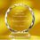 Custom Awards-optical crystal award/trophy 5-1/4 inch high, 4 3/4" W x 5 1/4" H x 3/4" D, Price/piece