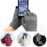 Custom Knit Texting Gloves, 7 7/8