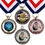 Custom Die Cast "Speed" Medal with Full Color Imprint, Price/piece