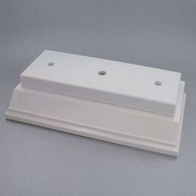 Blank White Plastic Trophy Base & Lid (7 7/8"X4 1/4")