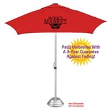 Custom The Vented Supreme Cafe Umbrella -- 3yr Guarantee Against Fade & Mildew - Commercial Quality, 84