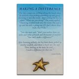 Blank Starfish Pin With Presentation Card, 4 1/4